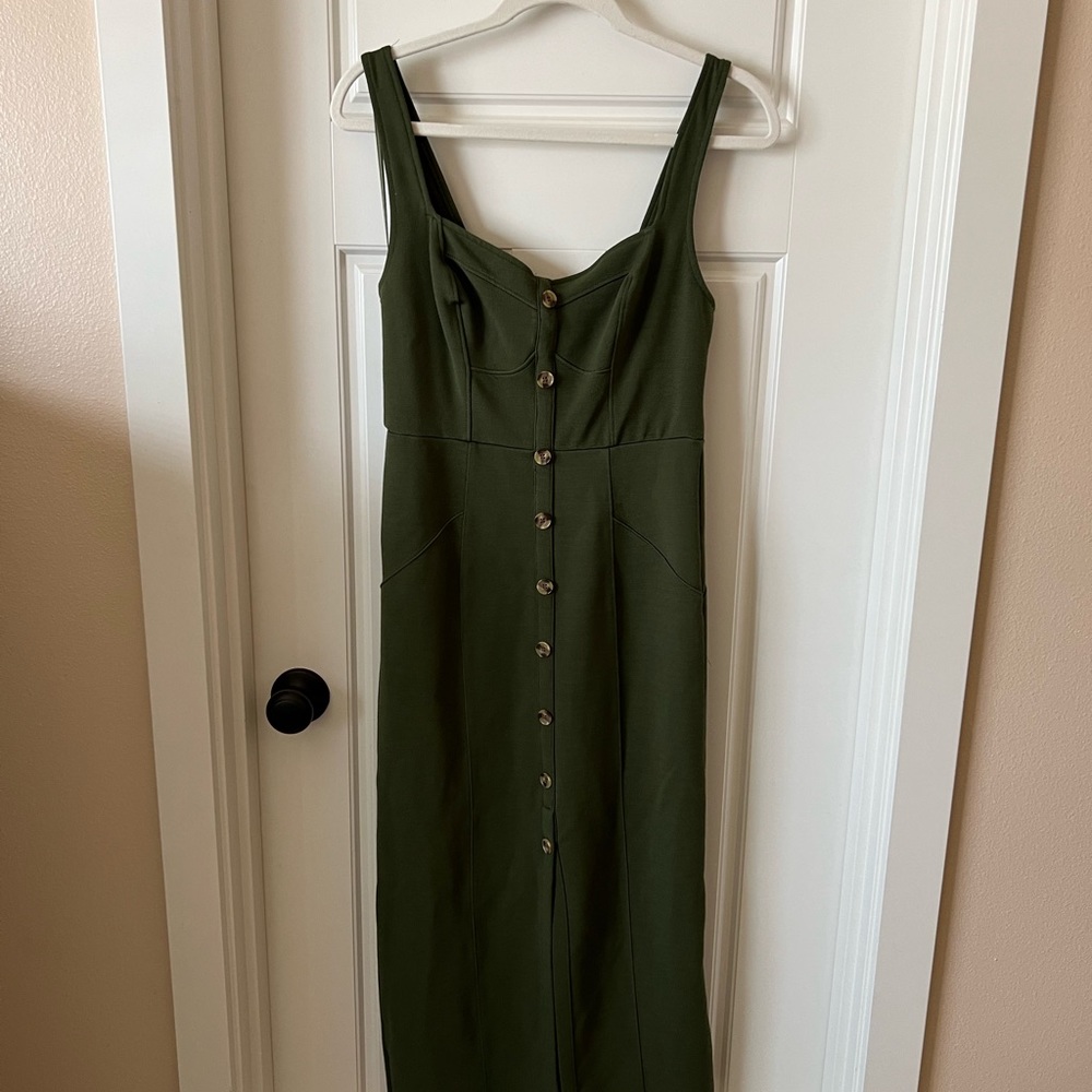 Anthropologie Maeve Knit Dress- Moss Green